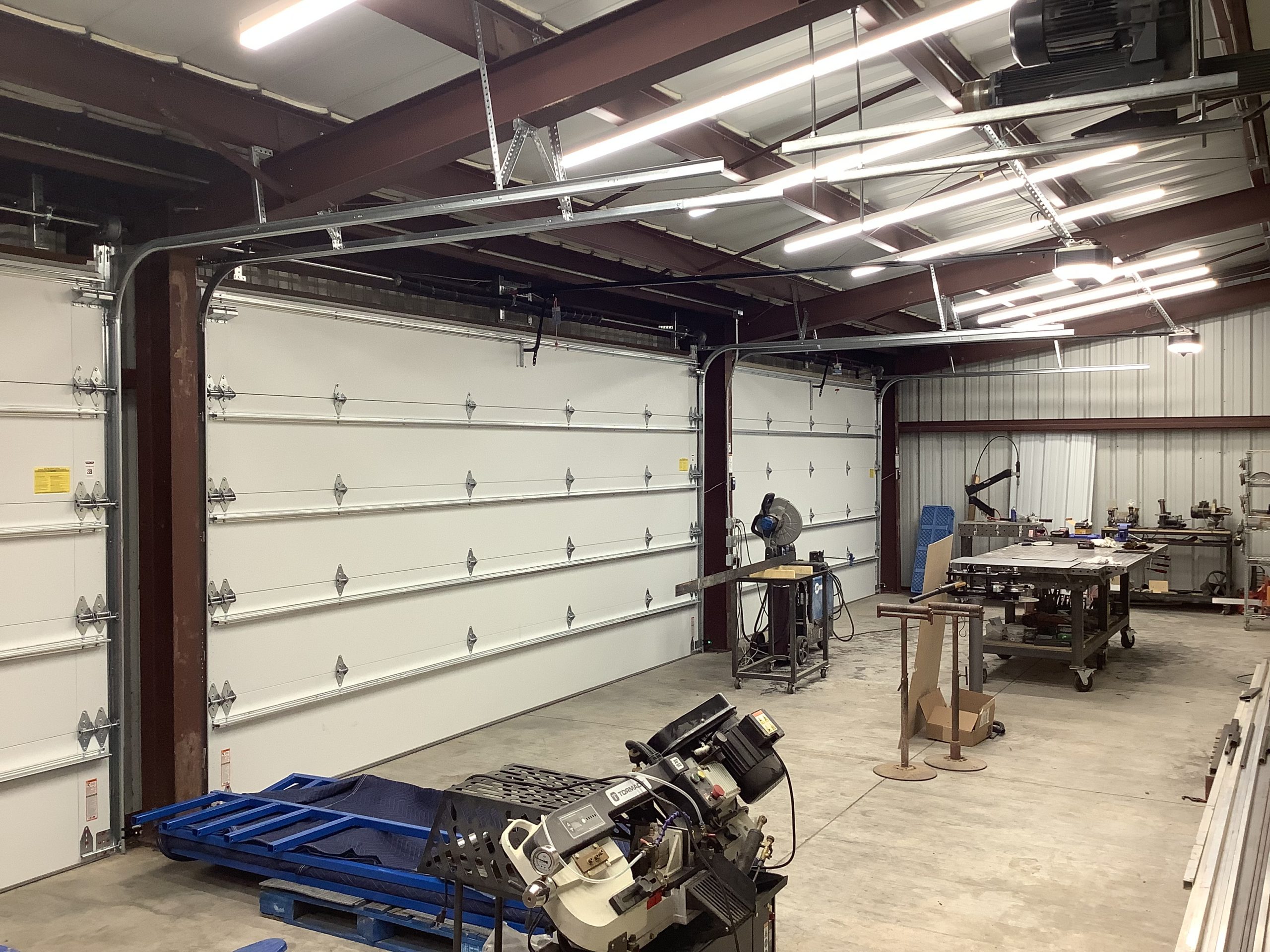 Commercial insulated sandwich style doors